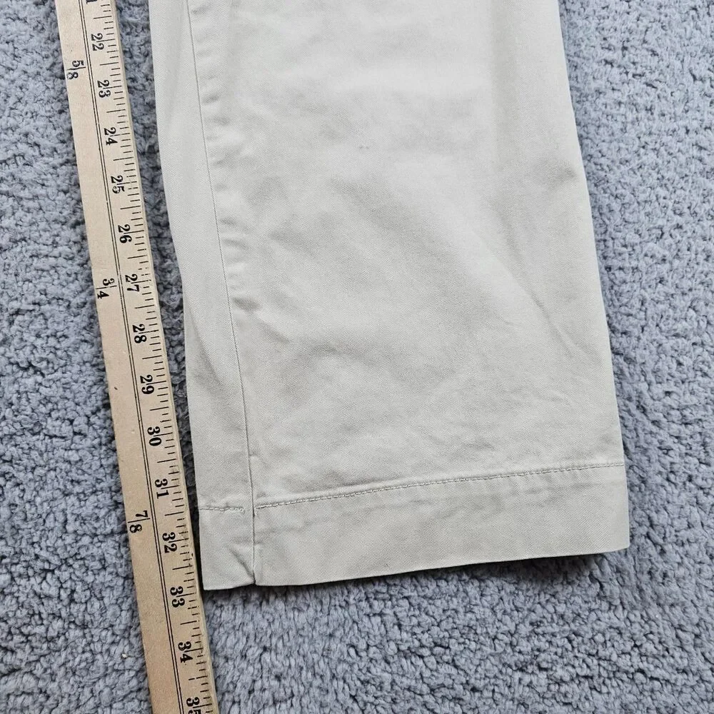 Polo Ralph Lauren Pants Men 36x33* Khaki Beige Chino Classic Stretch Casual Golf